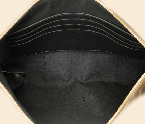 Fendi Tobacco FF Flat Baguette Medium Pouch-Fendi-THE CLOSET