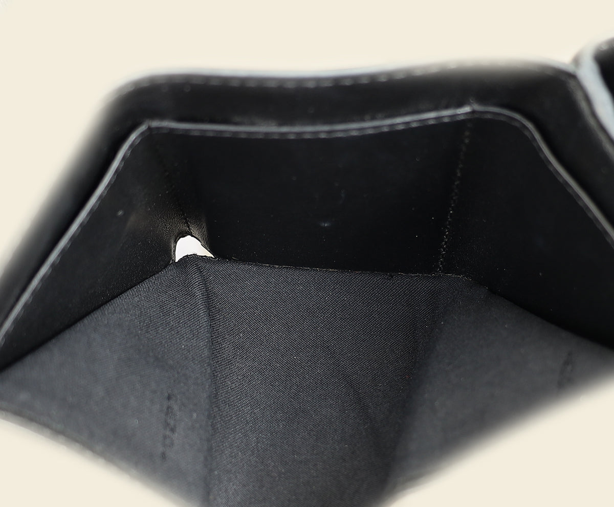 Fendi Black FF Embossed Compact Wallet
