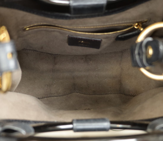 Fendi Brown Zucca Runaway Shopper Tote Small Bag