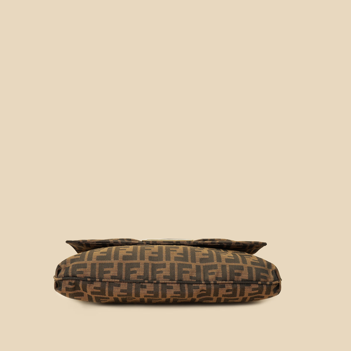 Fendi Tobacco Zucca Mia Flap Large Bag-Fendi-THE CLOSET