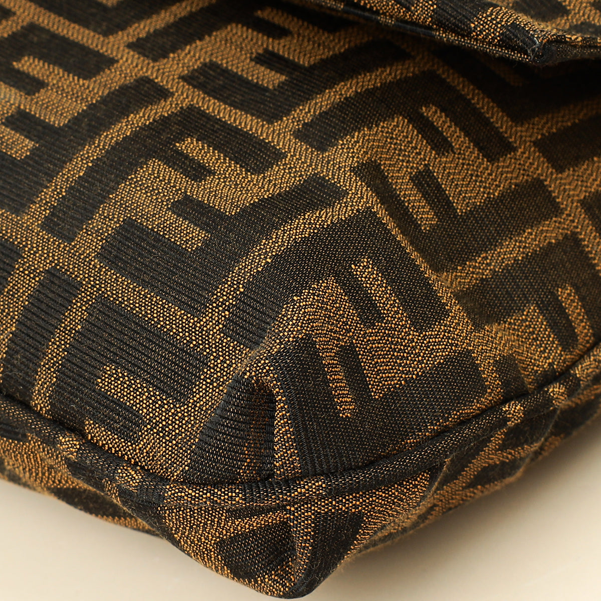 Fendi Tobacco Zucca Mia Flap Large Bag-Fendi-THE CLOSET