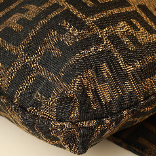 Fendi Tobacco Zucca Mia Flap Large Bag-Fendi-THE CLOSET