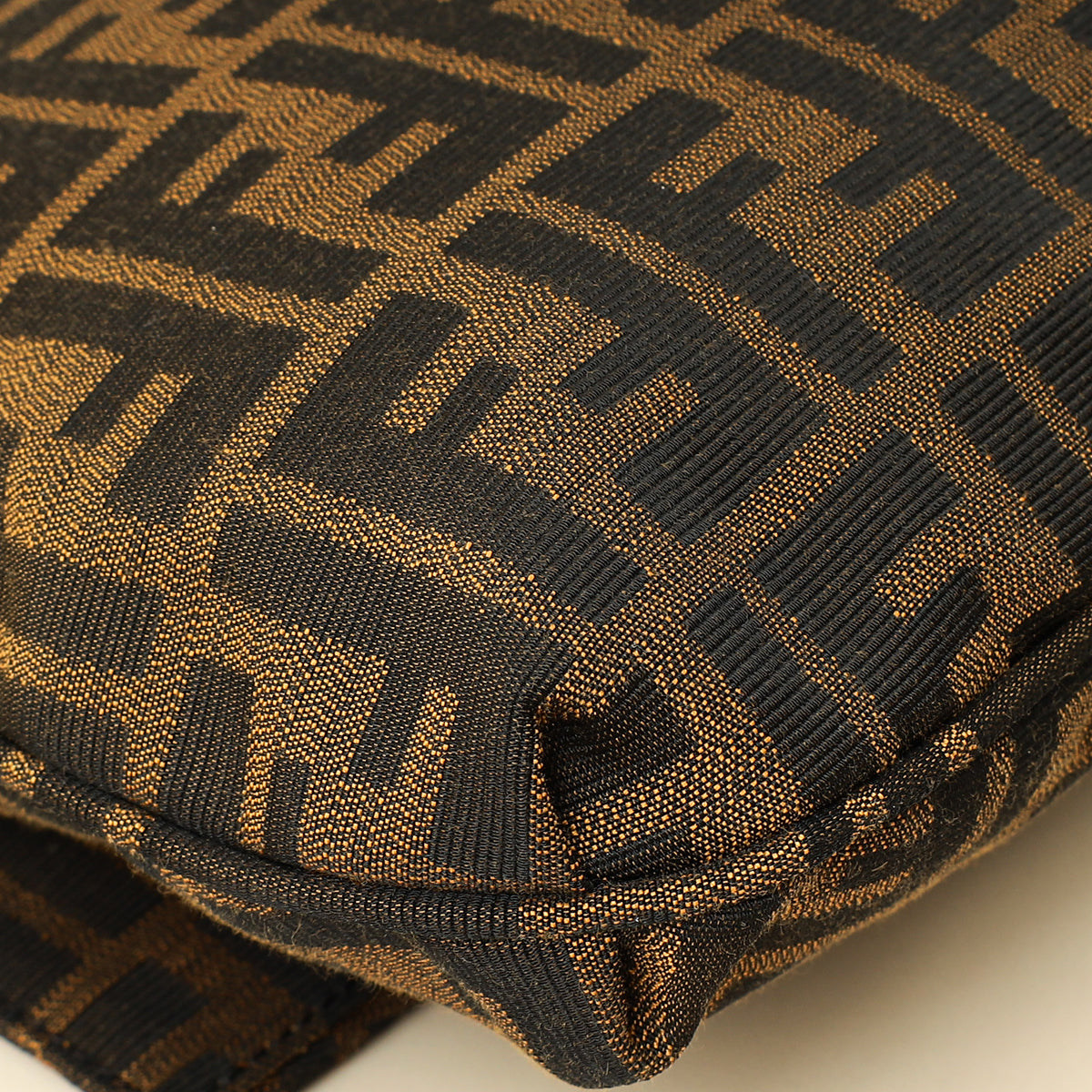 Fendi Tobacco Zucca Mia Flap Large Bag-Fendi-THE CLOSET