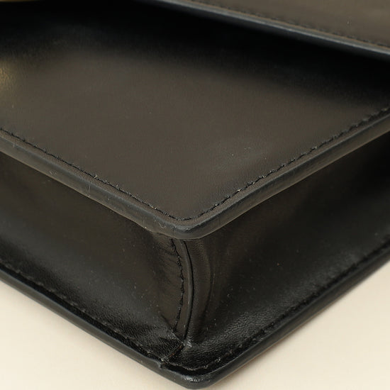 Fendi Black Medium Envelope Wallet on Chain-Fendi-THE CLOSET