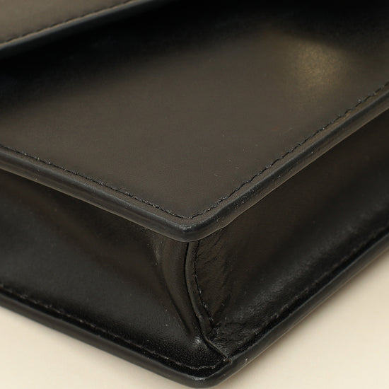 Fendi Black Medium Envelope Wallet on Chain-Fendi-THE CLOSET