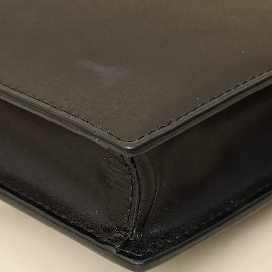 Fendi Black Medium Envelope Wallet on Chain-Fendi-THE CLOSET