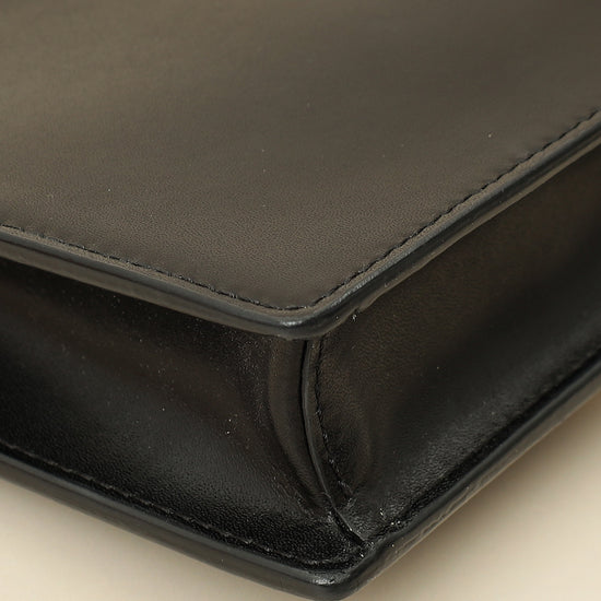 Fendi Black Medium Envelope Wallet on Chain-Fendi-THE CLOSET