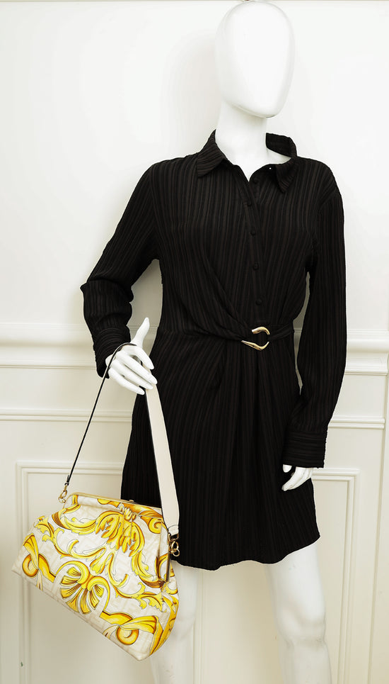 Fendi Tricolor x Versace Fendace Baroque Print "Fendi First" Medium Bag-Fendi-THE CLOSET