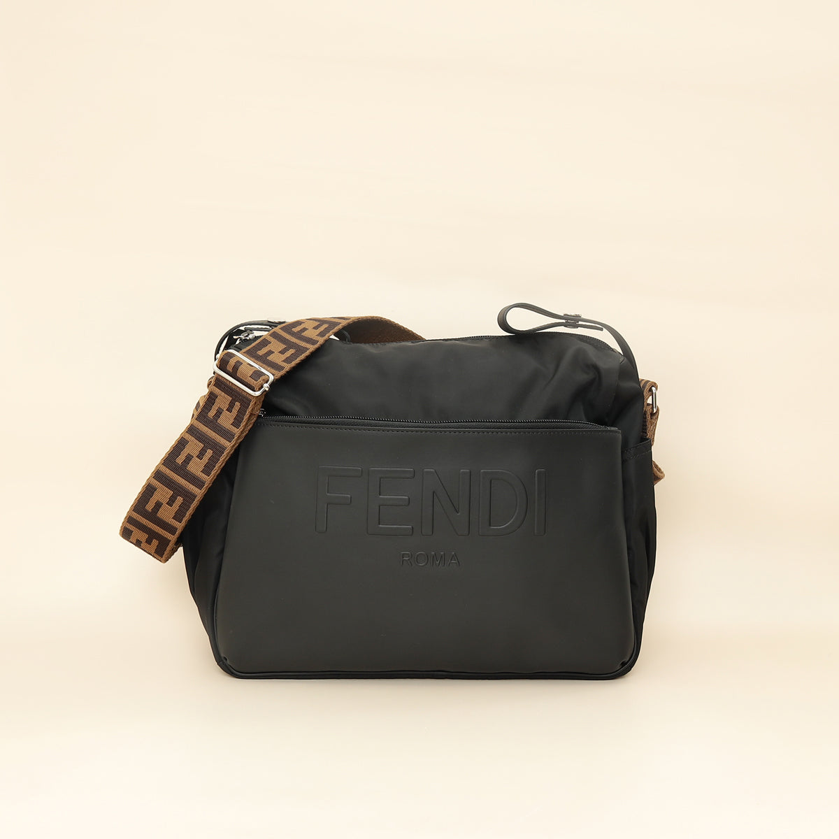 Fendi Black Logo Changing Bag-Fendi-THE CLOSET