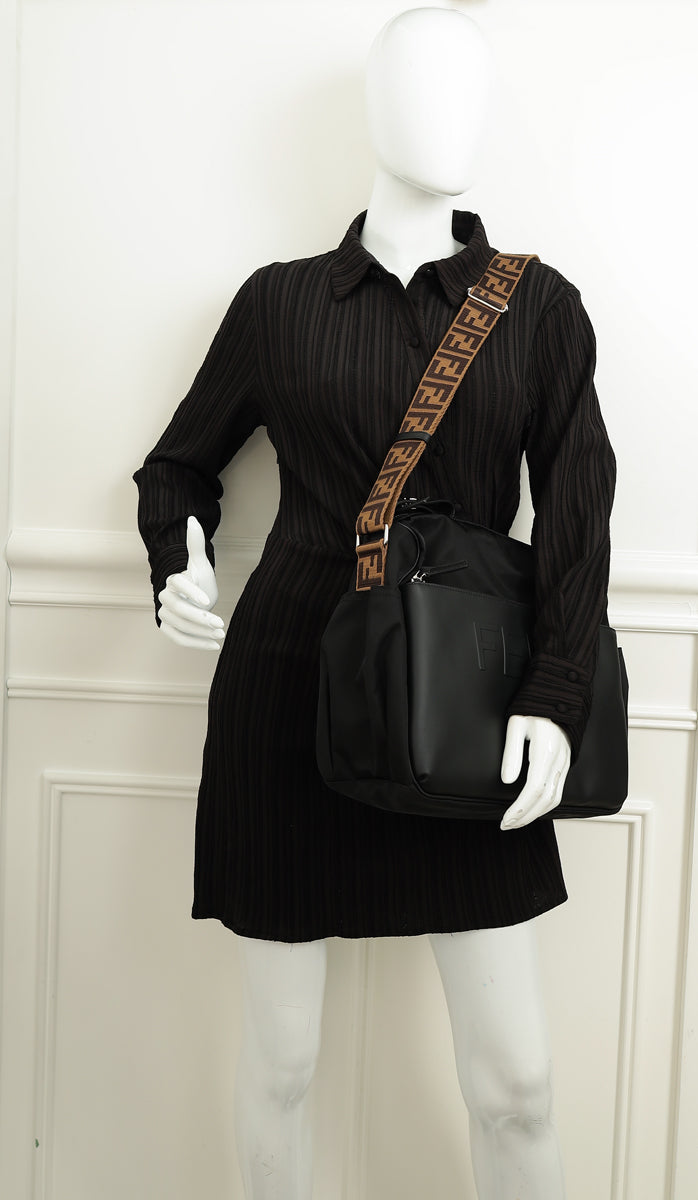 Fendi Black Logo Changing Bag-Fendi-THE CLOSET