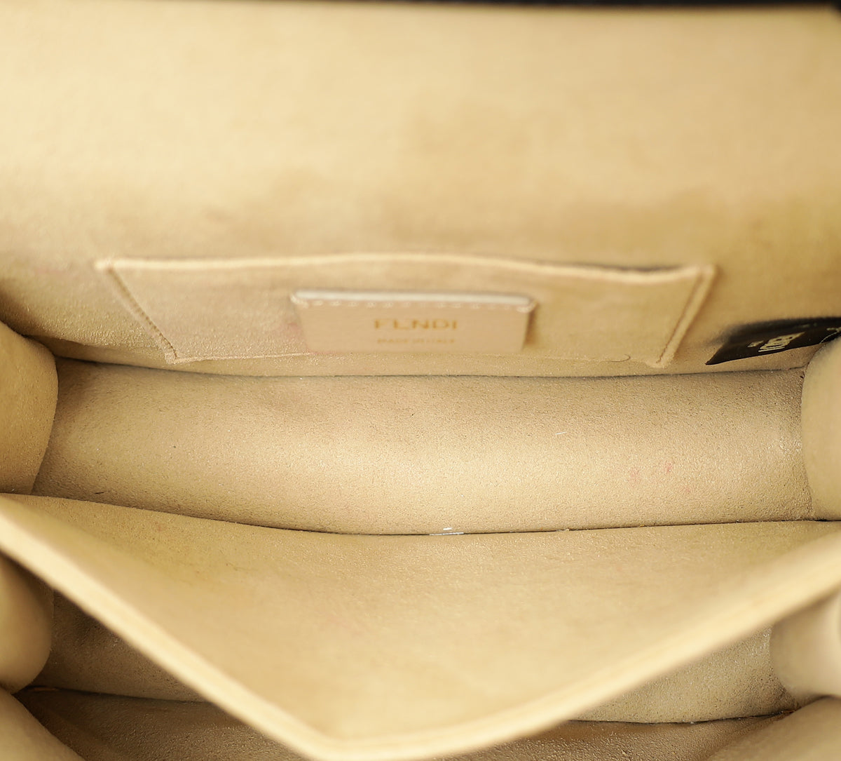 Fendi Bicolor FF Embossed Kan U Chain Small Shoulder Bag-Fendi-THE CLOSET