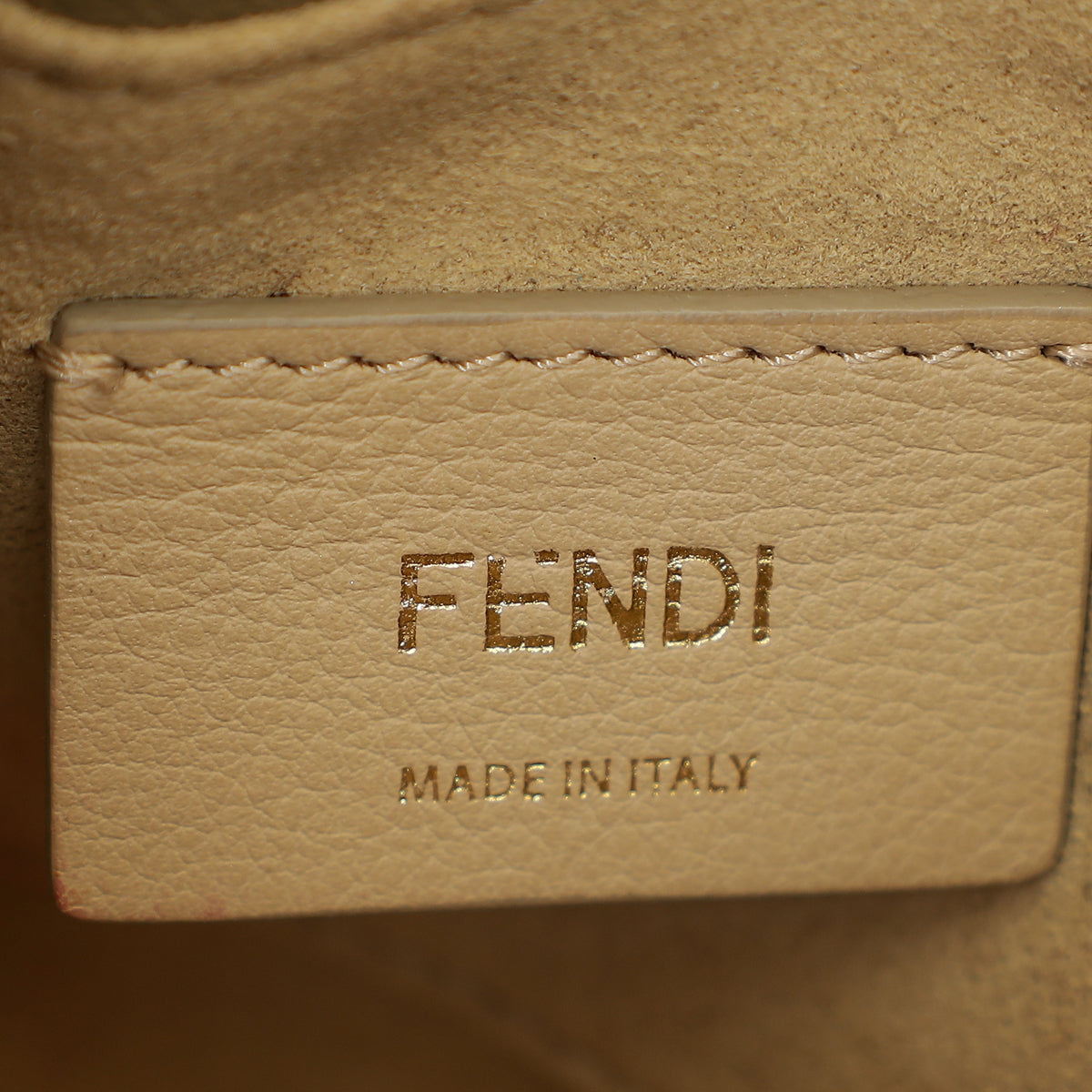 Fendi Bicolor FF Embossed Kan U Chain Small Shoulder Bag-Fendi-THE CLOSET