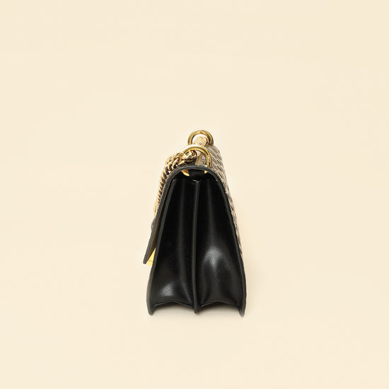 Fendi Bicolor FF Embossed Kan U Chain Small Shoulder Bag-Fendi-THE CLOSET