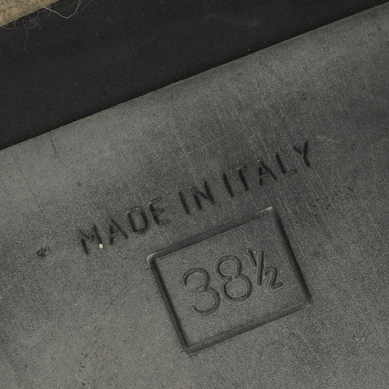 Fendi Bicolor Zucca FF Buckle Slide Sandal 38.5