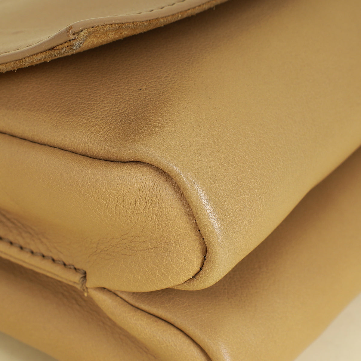 Fendi Beige Pequin Small Shoulder Bag