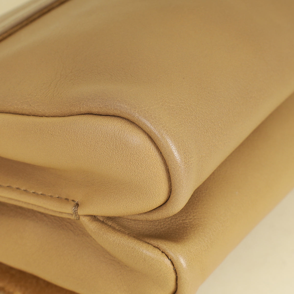 Fendi Beige Pequin Small Shoulder Bag