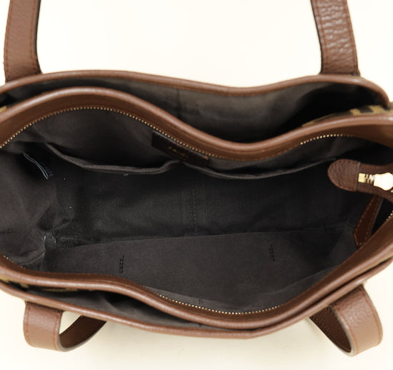 Fendi Tobacco Zucca Grand Shopping Bag-Fendi-THE CLOSET