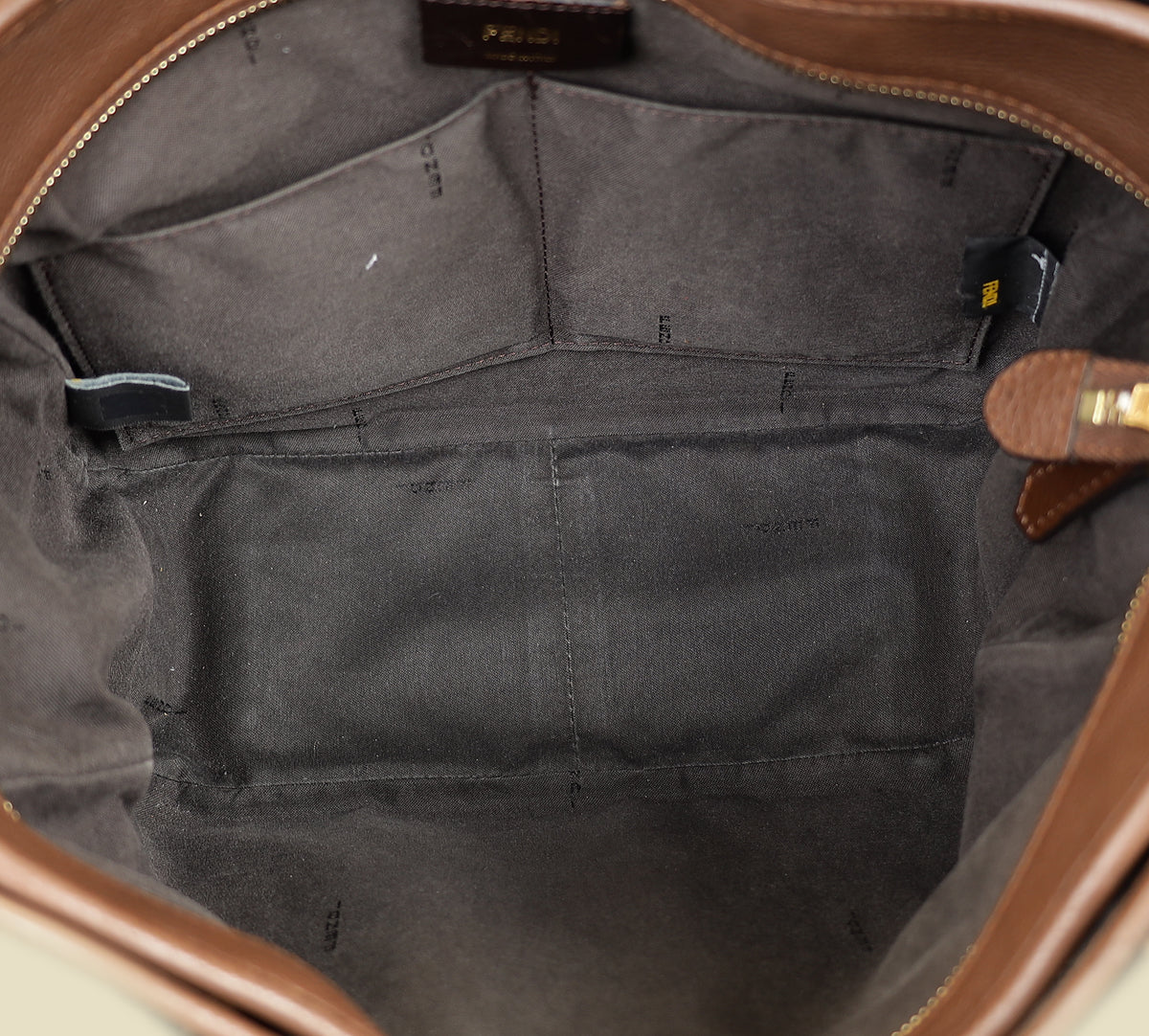 Fendi Tobacco Zucca Grand Shopping Bag-Fendi-THE CLOSET