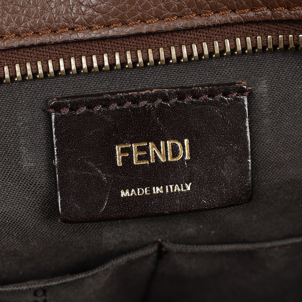 Fendi Tobacco Zucca Grand Shopping Bag-Fendi-THE CLOSET