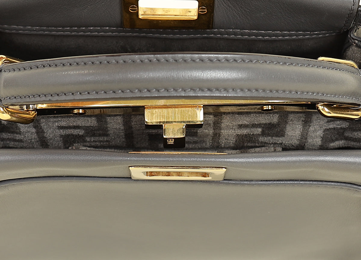 Fendi Grey Peekaboo Mini Bag-Fendi-THE CLOSET
