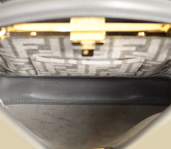 Fendi Grey Peekaboo Mini Bag-Fendi-THE CLOSET