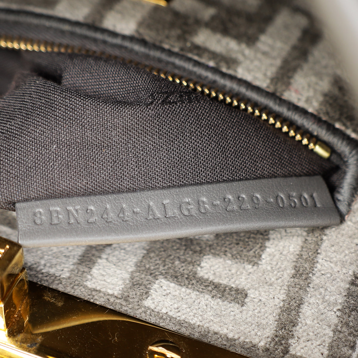 Fendi Grey Peekaboo Mini Bag-Fendi-THE CLOSET