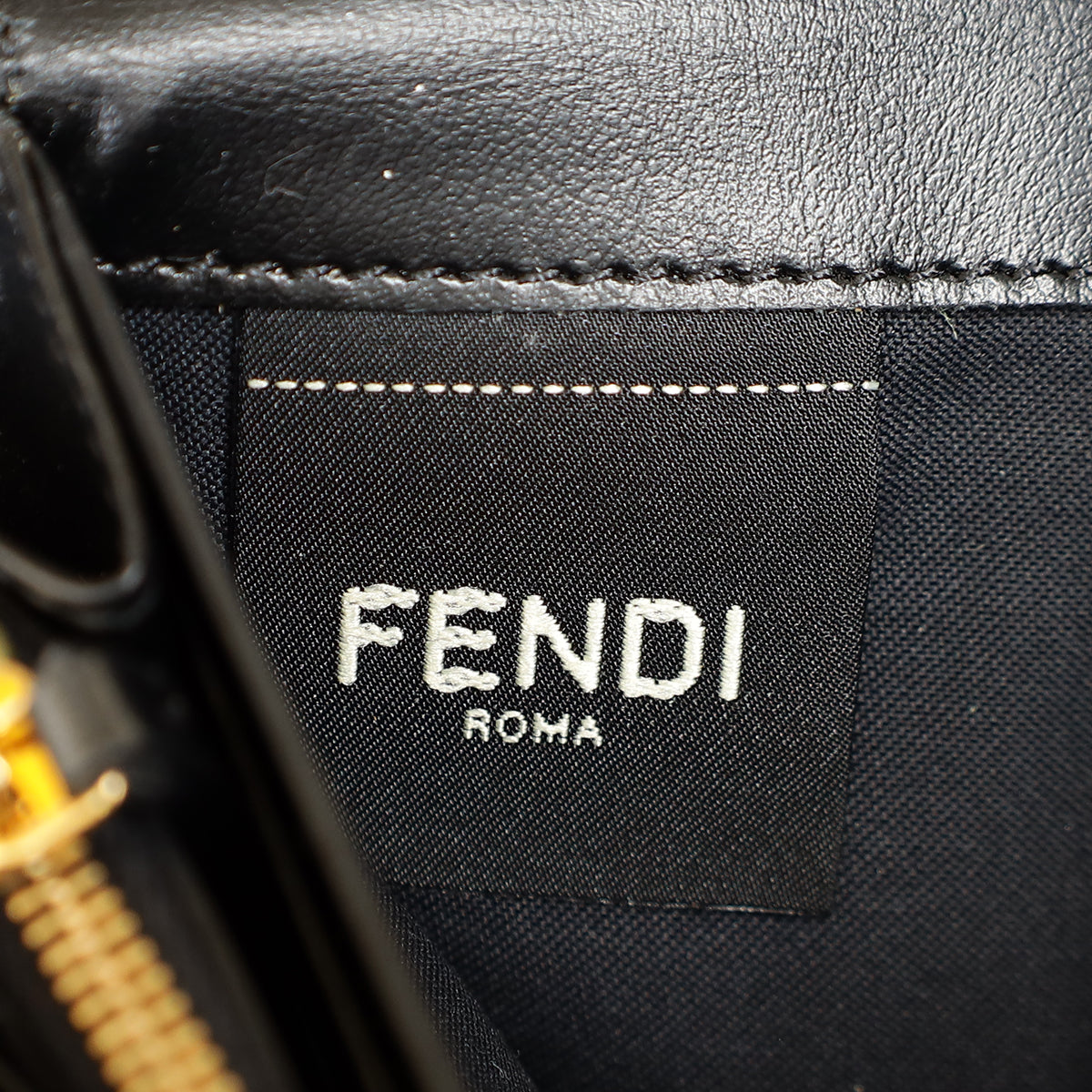 Fendi Black FF Diamonds Continental With Chain-Fendi-THE CLOSET
