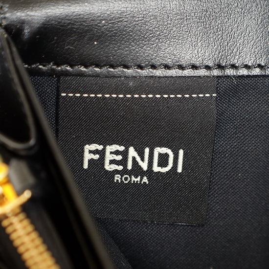 Fendi Black FF Diamonds Continental With Chain-Fendi-THE CLOSET