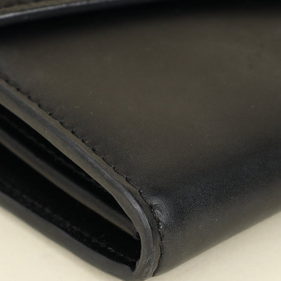 Fendi Black FF Diamonds Continental With Chain-Fendi-THE CLOSET