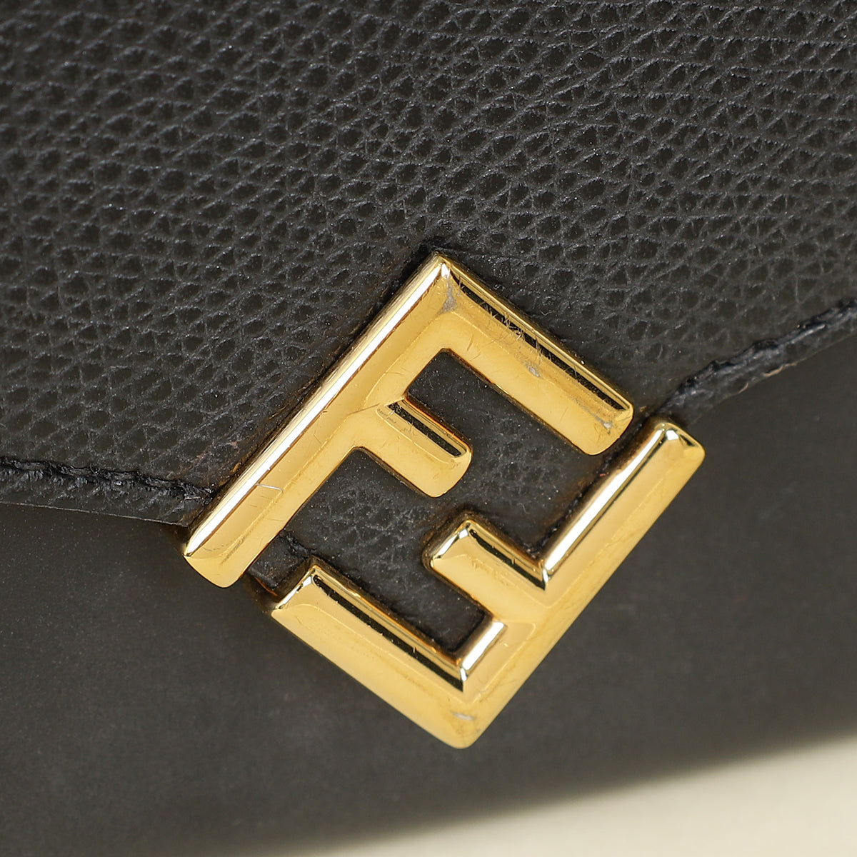Fendi Black FF Diamonds Continental With Chain-Fendi-THE CLOSET