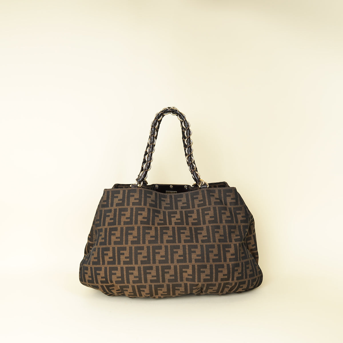 Fendi Tobacco Zucca Large Mia Tote Bag