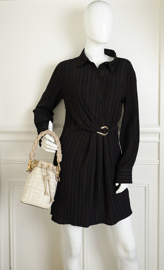 Fendi Dove Grey Mon Tresor Mini Bucket Bag