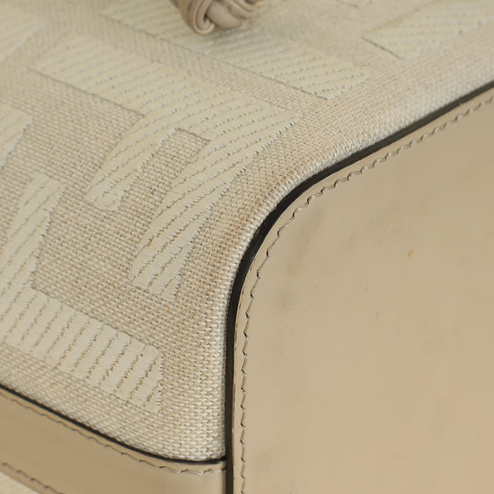 Fendi Dove Grey Mon Tresor Mini Bucket Bag