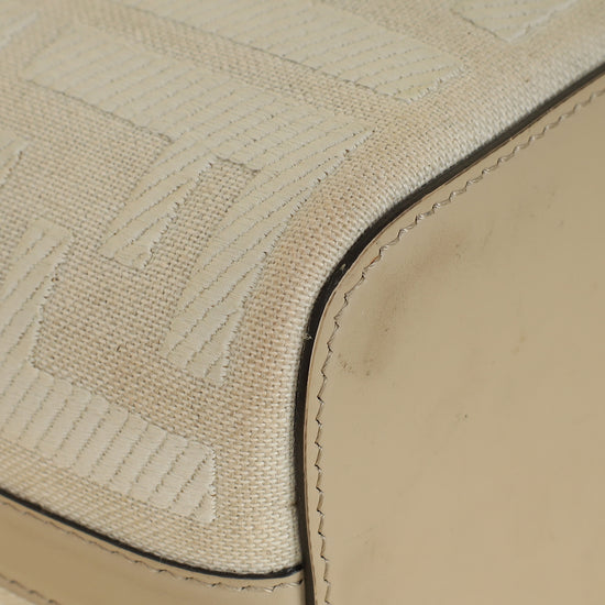 Fendi Dove Grey Mon Tresor Mini Bucket Bag