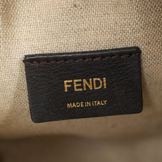 Fendi Dove Grey Mon Tresor Mini Bucket Bag