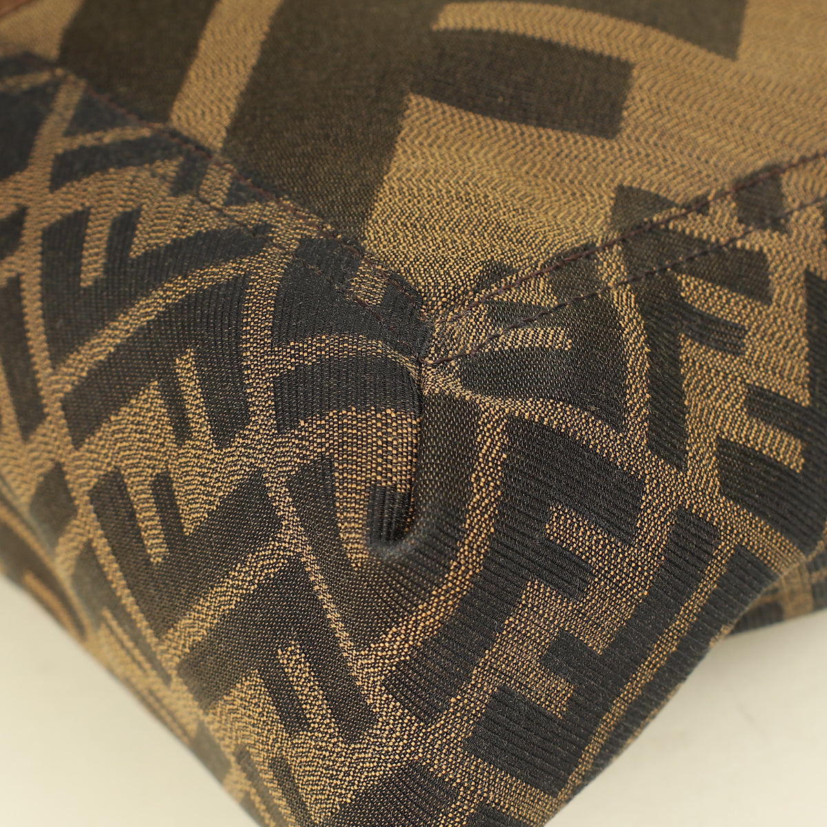 Fendi Tobacco Zucca Maxi Baguette Flap Bag