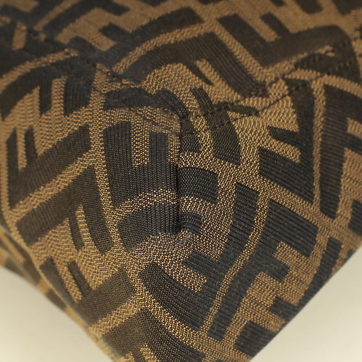 Fendi Tobacco Zucca Maxi Baguette Flap Bag