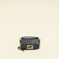 Fendi Black FF Baguette Mini Bag
