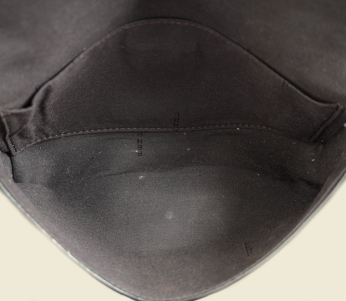 Fendi Tobacco FF 1974 Zucca Embossed Wallet On Chain W/ 2 Pouch