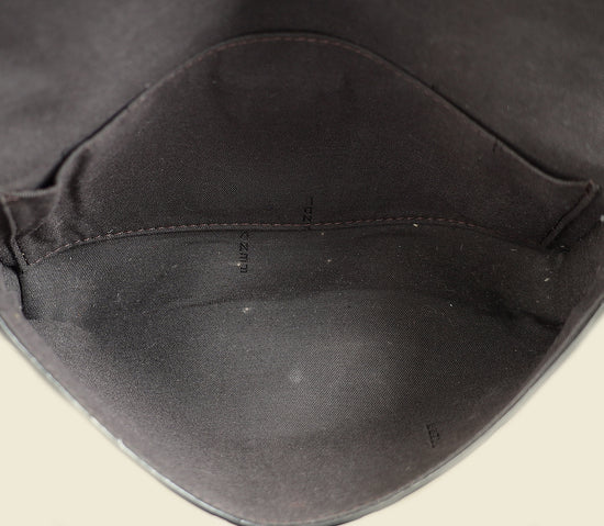 Fendi Tobacco FF 1974 Zucca Embossed Wallet On Chain W/ 2 Pouch