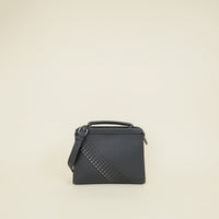 Fendi Grey Selleria Peekaboo Iconic Fit Mini Satchel Bag