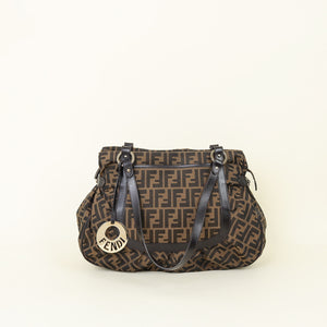 Fendi Brown Zucca Chef Large Shoulder Bag
