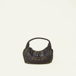 Fendi Tobacco Zucca Spy Hobo Bag