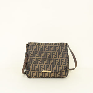 Fendi Tobacco Zucca Large Messenger Bag