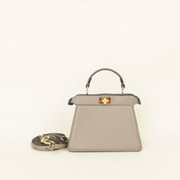 Fendi Dark Greige ISeeU Petite Peekaboo Bag