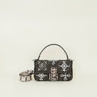 Fendi Tobacco Re-Edition FF 1974 Embroidered Baguette Bag