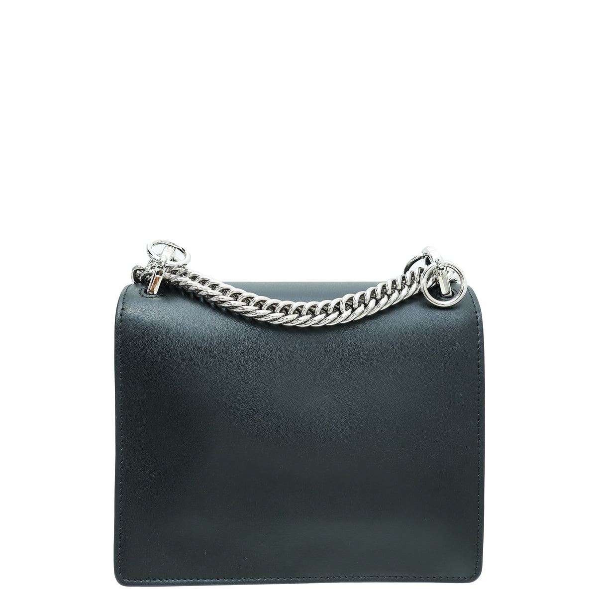 Fendi Black Kan I Stud Flap Small Shoulder Bag-Fendi-THE CLOSET