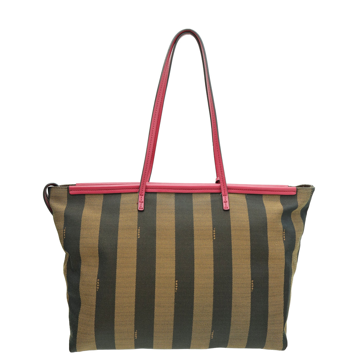 Fendi Bicolor Pequin Roll Tote Bag-Fendi-THE CLOSET