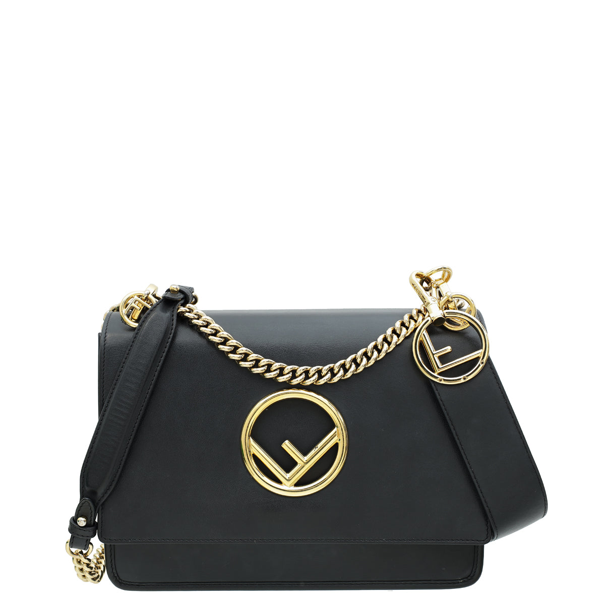 Fendi Black Kan I Shoulder Bag