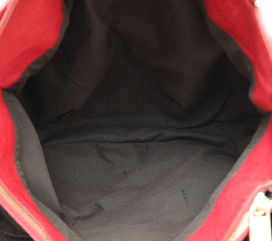 Fendi Red Mia Large Tote Bag